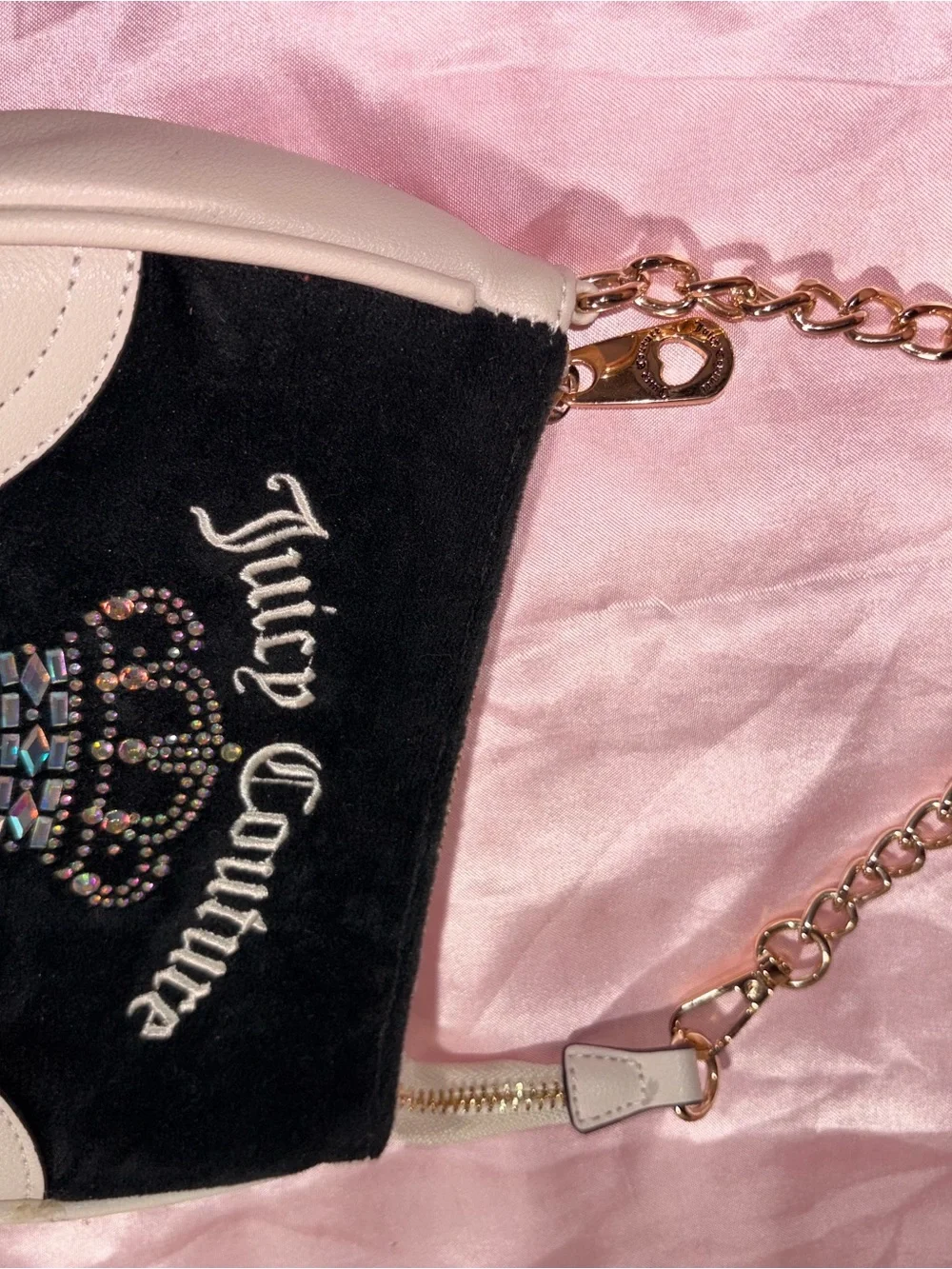 Juicy Couture Royal black velour bag